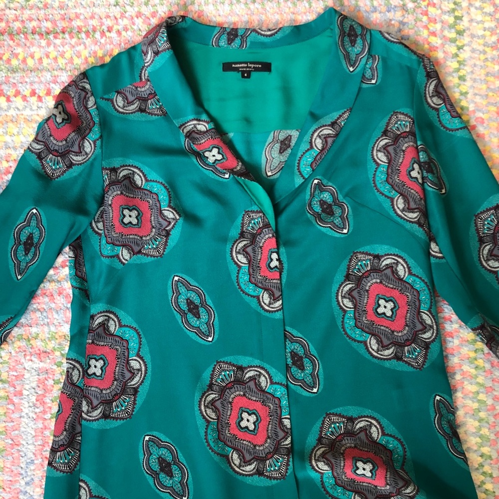 Silk paisley blouse